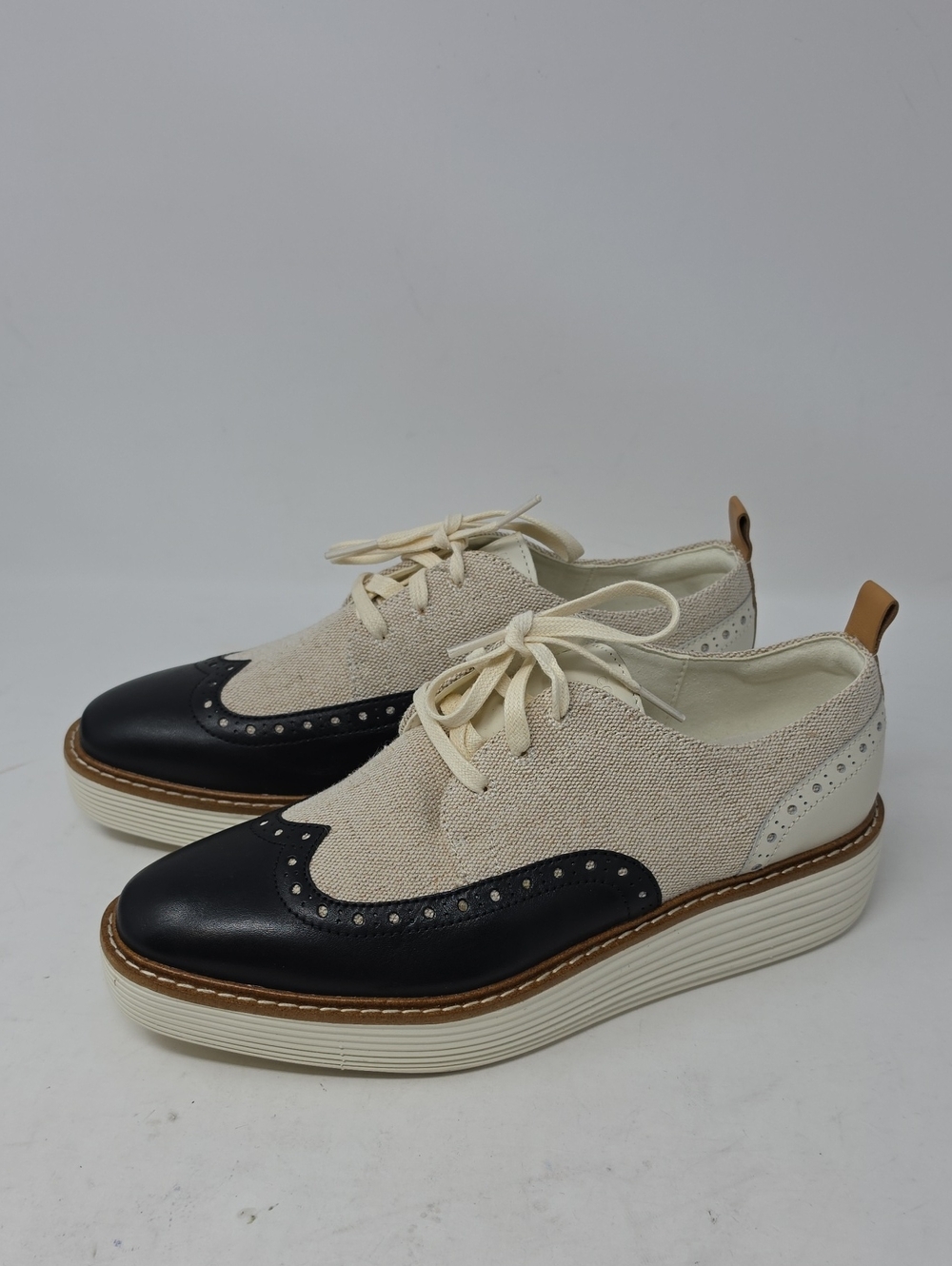 Cole Haan Women's ØriginalGrand Platform Wingtip Oxfords Size 7.5